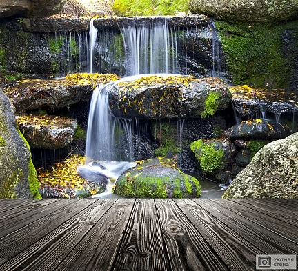 Каскадный водопад