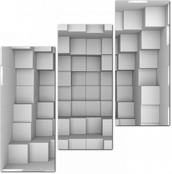 Белые кубы 3D
