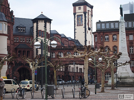 Старые улочки города Франкфурт-на-Майне