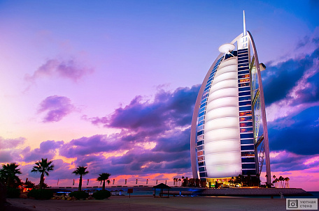 Фотообои Роскошный отель Бурдж аль-Араб, Дубай, ОАЭ