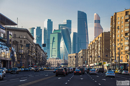 Фотообои Возвышающаяся Москва-Сити