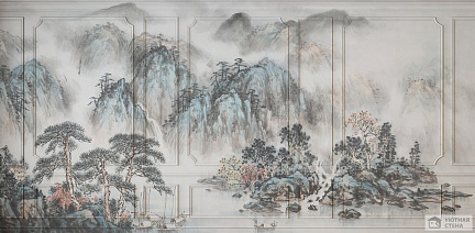 Китайский пейзаж тушью