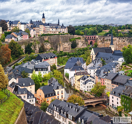 Фотообои Панорама Люксембурга