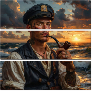 Моряк с татуировками