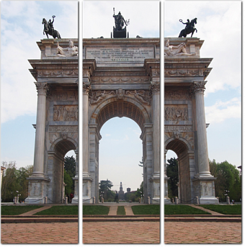 Триумфальная арка в Милане, Италия