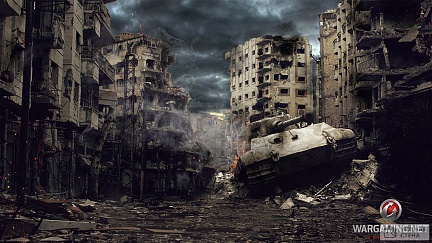 Разрушенный город в World of tanks