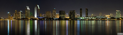 Фотообои Ночная панорама Сан-Диего