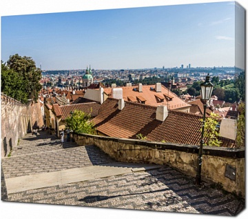 Вид на старый город в Праге. Чехия
