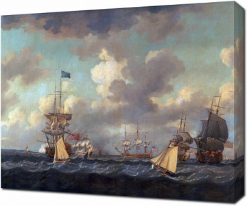 Доминик Серр — Английские корабли встают на якорь при свежем Бризе