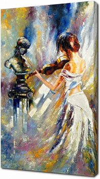 Девушка играет на скрипке