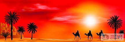 Яркое солнце в раскаленной пустыне