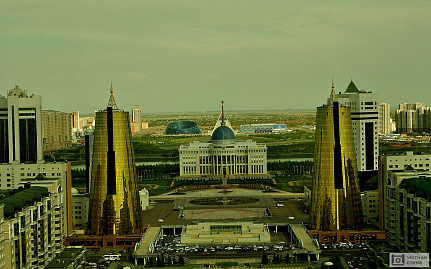 Фотообои Астана в необычных тонах. Казахстан