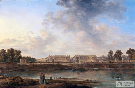 Александр-Жан Ноэль — Вид на дворец Людовика XV