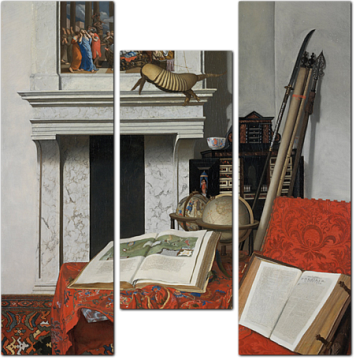 Ян ван дер Хейден — Уголок комнаты с диковинками