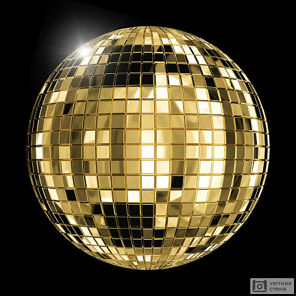 Золотой диско-шар