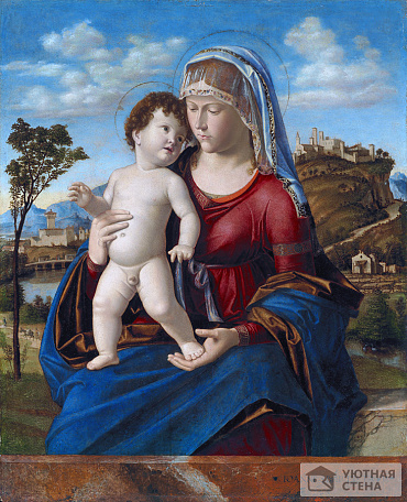 Чима да Конельяно — Мадонна с младенцем в пейзаже