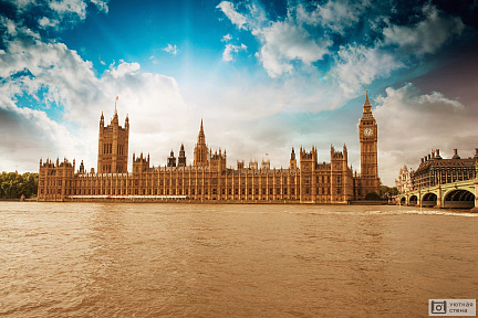 Фотообои Здание парламента в готическом стиле, Лондон