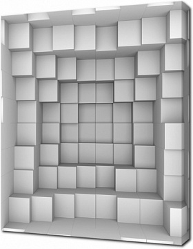 Белые кубы 3D