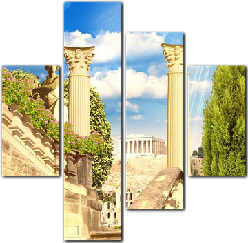 Римские колонны в парке