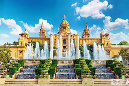 Фотообои Национальный дворец в Барселоне