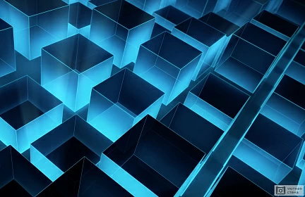 Кубы с подсветкой 3D