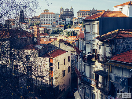 Фотообои Вид на старые улочки Порту. Португалия