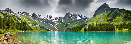 Фотообои Голубое озеро в горах