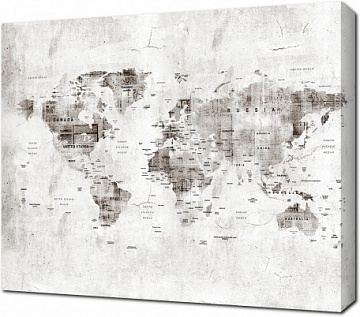 Стильная карта мира