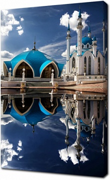 Мечеть кул Шариф в Казанском Кремле на закате