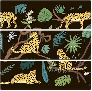 Дикие животные в тропическом лесу
