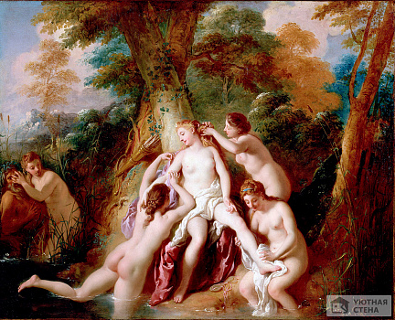 Жан-Франсуа де Труа — Купающаяся Диана и ее нимфы