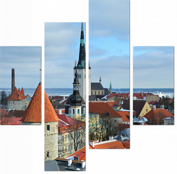 Панорама Таллина. Эстония