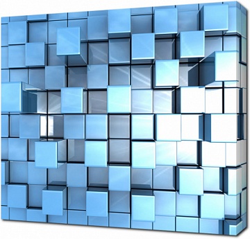 Стена из кубов 3D