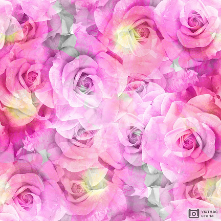 Абстрактный бесшовный фон с цветами роз