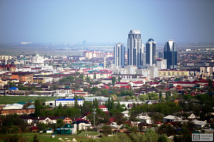 Фотообои Панорама города Грозный. Чечня