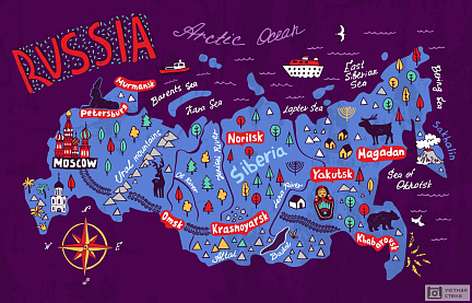 Карта путешествий по России