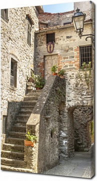 Улицы древнего села. Тоскана. Италия