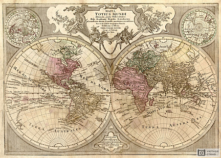 Карта мира 1775 года
