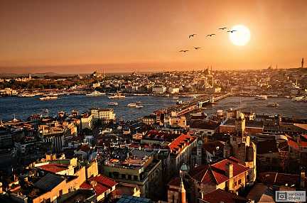 Фотообои Панорама Стамбула. Турция