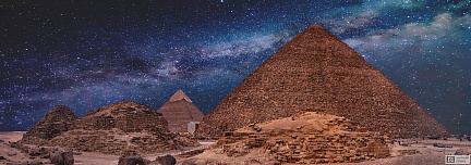 Фотообои Пирамиды под звездным небом