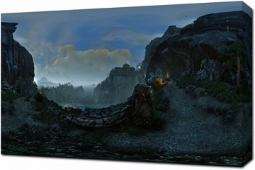 Каменные пейзажи из игры Ведьмак