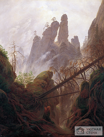 Каспар Давид Фридрих — Скальный пейзаж в горах Эльбы