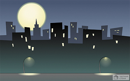 Фонари ночного города