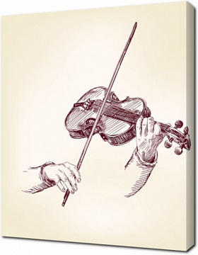 Скрипка в руках музыканта
