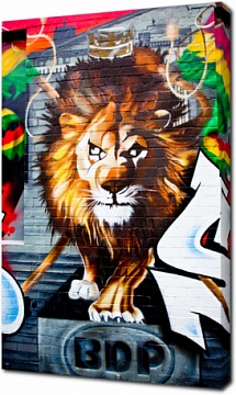 Лев. Граффити