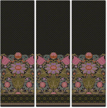 Викторианские орнаменты с цветами