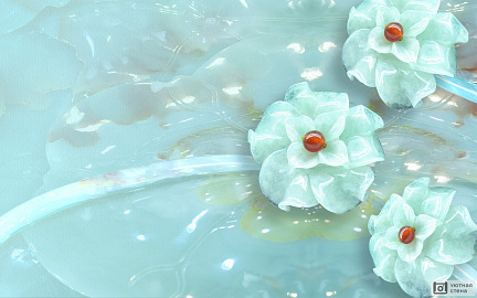 3D восковой цветок