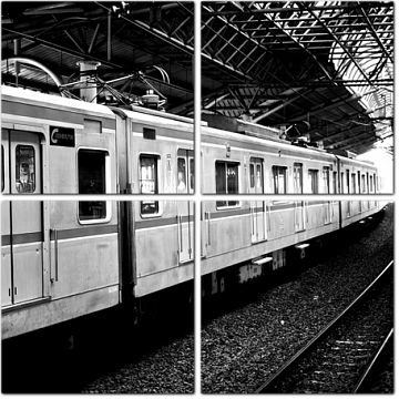 Поезд на станции Джуанда. Индонезия