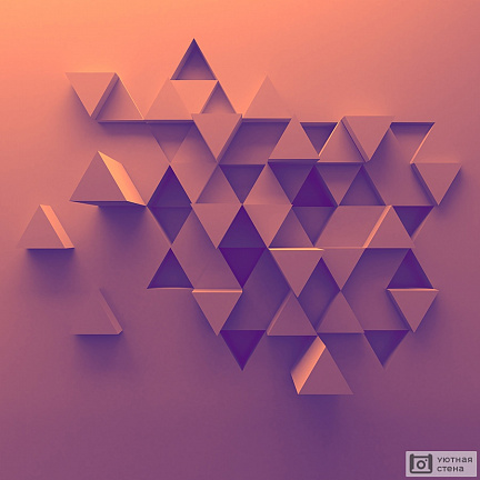 3D треугольники в стене