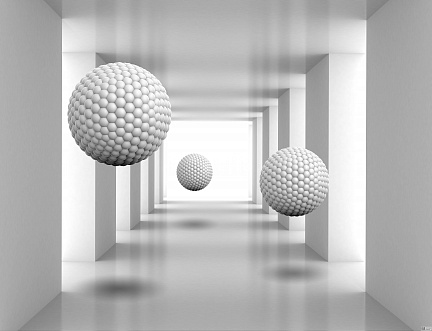 3D Летающие шары и короткий туннель